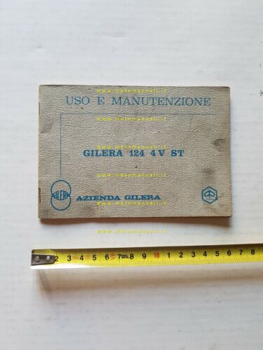 Gilera 124 4V ST 1970 manuale uso manutenzione originale owner's …