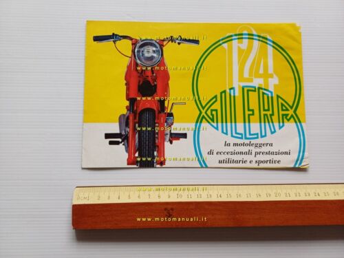 Gilera 124 Normale - 124 Extra 1962 depliant originale italiano