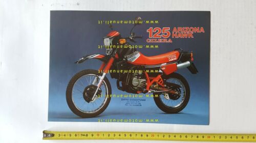 Gilera 125 Arizona Hawk 1986 depliant originale ITALIANO moto brochure