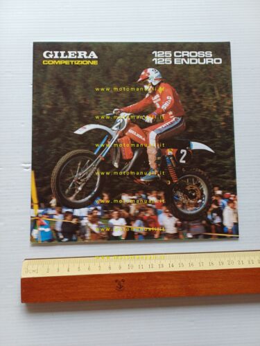 Gilera 125 C1 Cross E1 Enduro 1981 depliant italiano originale