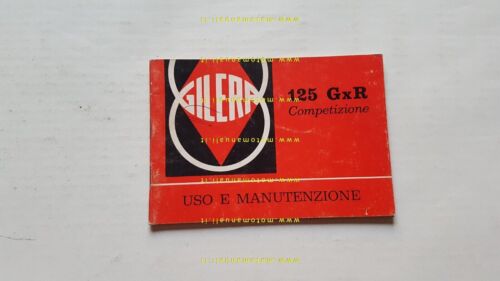Gilera 125 GxR Competizione 1981 manuale uso manutenzione originale