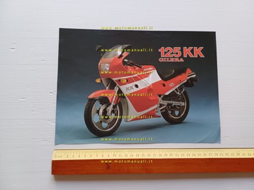 Gilera 125 KK 125 Prototipo 1985 depliant originale italiano