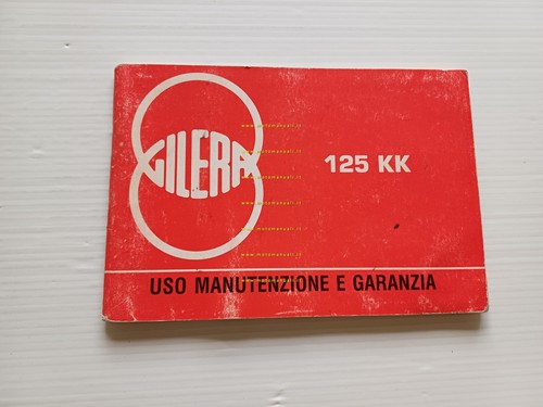 Gilera 125 KK 1986-87 manuale uso manutenzione libretto originale italiano