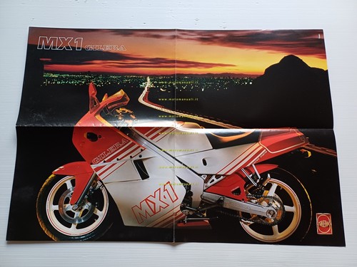 Gilera 125 MX-1 + produzione Gilera 1988 depliant poster italiano …