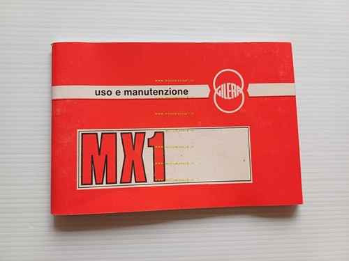 Gilera 125 MX1 1988 manuale uso manutenzione libretto istruzioni originale