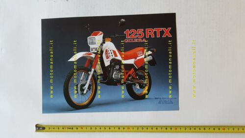 Gilera 125 RTX 1986 depliant originale ITALIANO moto brochure