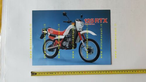 Gilera 125 RTX 1986 depliant originale ITALIANO moto brochure