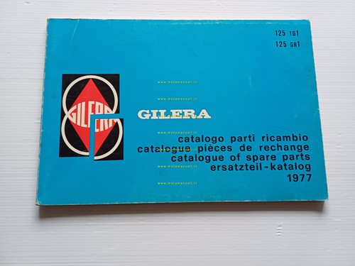 Gilera 125 TG1 - 125 GR1 1977 catalogo ricambi originale