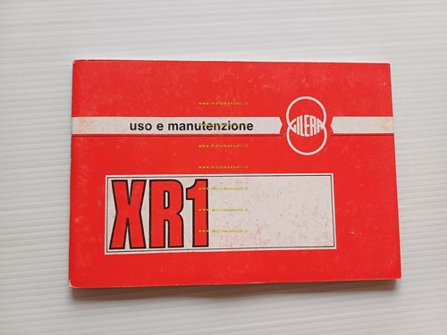 Gilera 125 XR1 1988 manuale uso manutenzione libretto istruzioni originale