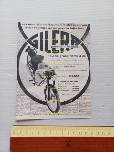 Gilera 150 GT 4V 1955 depliant italiano originale