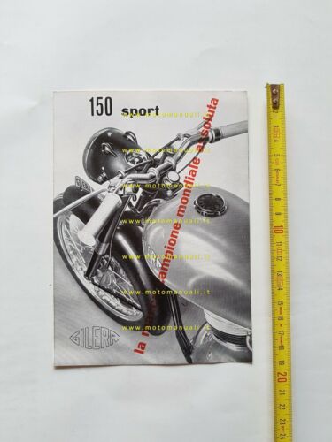 Gilera 150 Sport - Turismo 1953 depliant italiano originale moto …