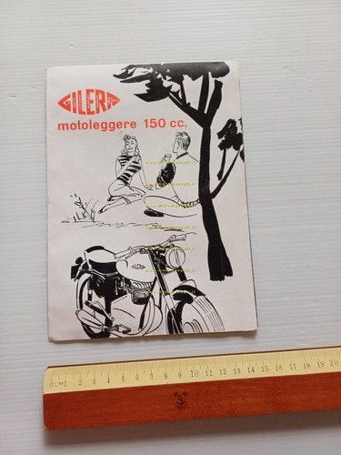 Gilera 150 Supersport-Sport-Turismo-Gran Tur. 1955 depliant italiano originale