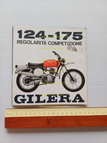 Gilera 175 - 124 Regolarità Competizione 1973 depliant italiano originale