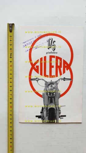 Gilera 175 Giubileo 1961 depliant italiano originale moto brochure