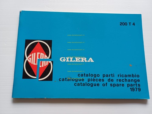 Gilera 200 T4 1979 catalogo ricambi originale spare parts catalogue