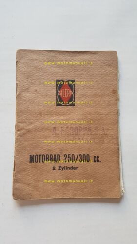 Gilera 250 - 300 manuale uso manutenzione originale TEDESCO BETRIEBSANLEITUNG