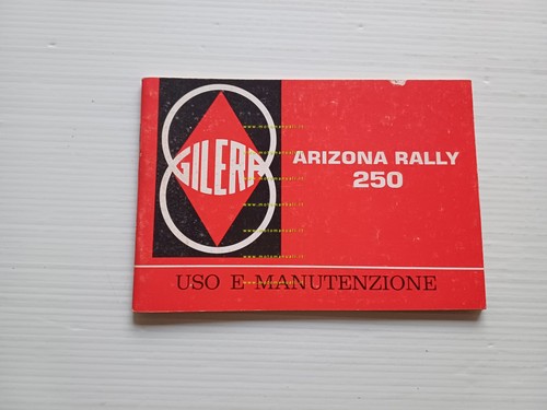 Gilera 250 Arizona Rally 1986 manuale uso manutenzione libretto originale