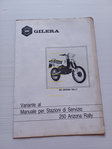Gilera 250 Arizona Rally 1986 varianti manuale officina NGR 250 …