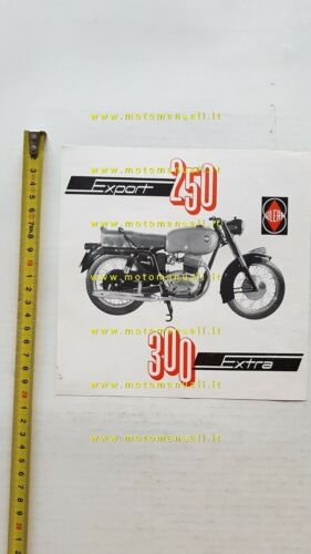 Gilera 250 Export - 300 Extra 1957 depliant italiano originale …