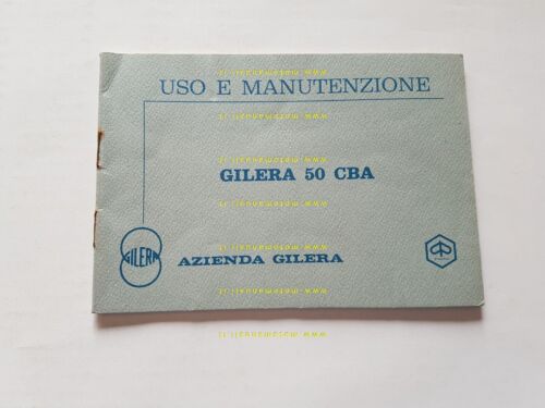 Gilera 50 CBA 1979 manuale uso manutenzione originale ciclomotore owner's …