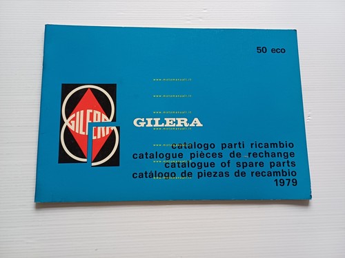 Gilera 50 Eco 1979 catalogo ricambi ORIGINALE