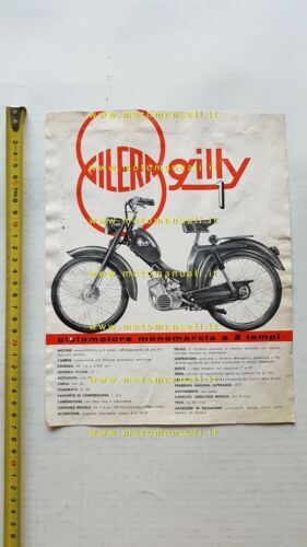 Gilera 50 Gilly 1966 depliant italiano moto originale