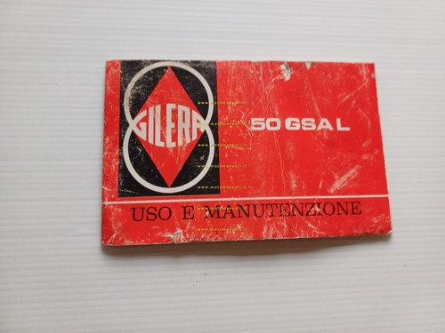 Gilera 50 GSA-L 1982 manuale uso manutenzione libretto istruzioni originale