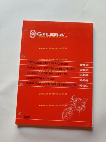 Gilera 50 GSM 2001 catalogo ricambi originale Spare Parts Catalogue