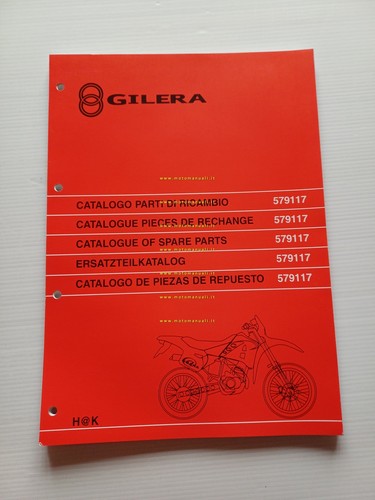 Gilera 50 H@K 1999 catalogo ricambi originale Spare Parts Catalogue