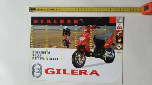 Gilera 50 Stalker 1997 depliant originale ITALIANO brochure