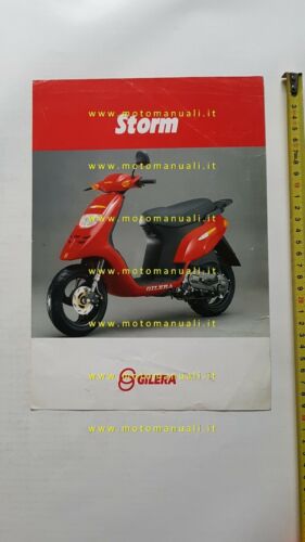 Gilera 50 Storm 1993 depliant originale ITALIANO scooter brochure