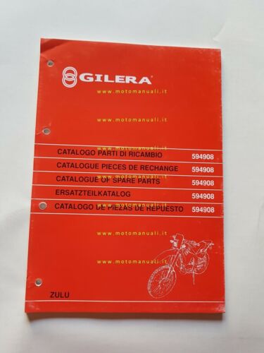 Gilera 50 ZULU 2001 catalogo ricambi originale Spare Parts Catalogue