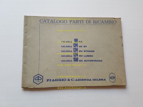 Gilera 98-124 ST 4v-Strada-Lusso- 150 Autostrada 1971 catalogo ricambi originale