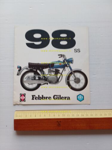 Gilera 98 SS 1972 depliant italiano originale