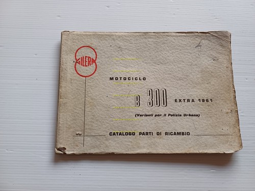 Gilera B 300 Extra 1962 catalogo ricambi originale spare parts …
