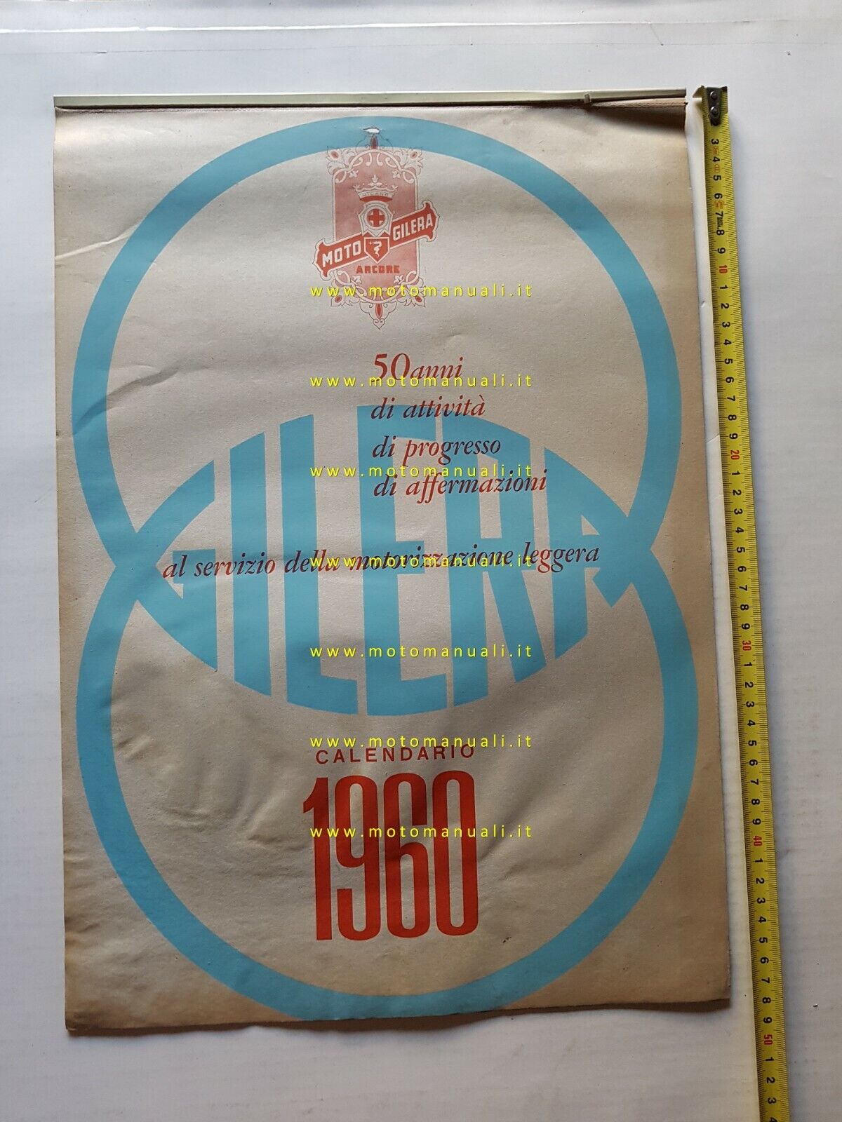 Gilera calendario 1960 per concessionari originale