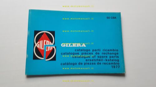 Gilera CBA 50 1977 catalogo ricambi originale spare parts catalog