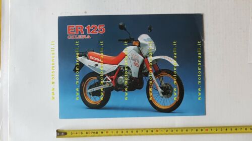 Gilera ER 125 1986 depliant originale ITALIANO moto brochure