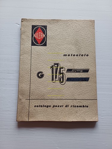 Gilera G 175 Extra - Rosso Extra 1958 catalogo ricambi …