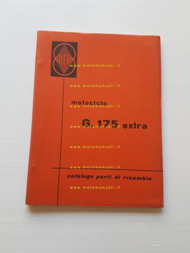 Gilera G 175 Extra 1957 catalogo ricambi originale