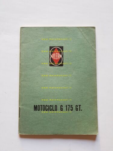 Gilera G 175 GT 1° serie 1957 manuale uso manutenzione …