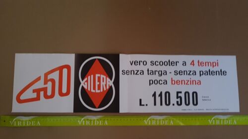 Gilera G 50 Scooter 1962 prezzo vendita poster manifesto originale
