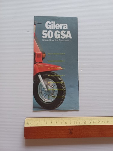Gilera GSA 50 scooter 1982 depliant italiano originale