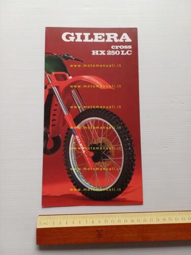 Gilera HX 250 LC Cross 1983 depliant moto originale brochure