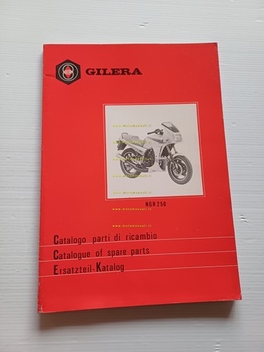 Gilera NGR 250 1986 catalogo ricambi italiano originale
