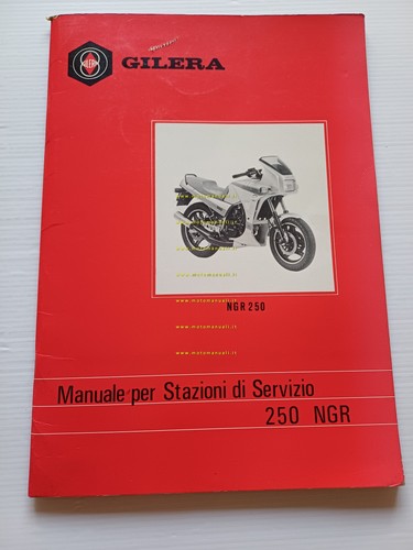Gilera NGR 250 1986 manuale officina italiano originale