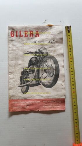 GILERA Produzione modelli 1941 depliant originale anteguerra moto brochure