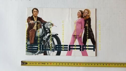 Gilera produzione modelli 1970 depliant originale ITALIANO moto brochure