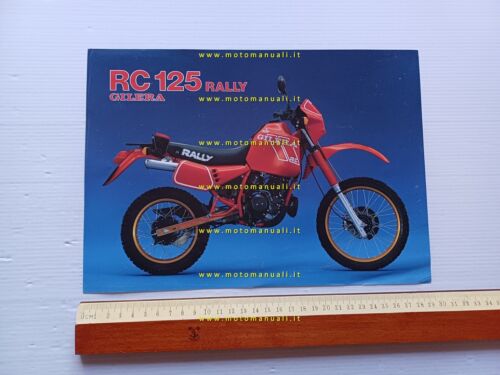 Gilera RC 125 Rally 1987 depliant originale ITALIANO moto