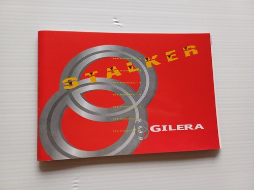 Gilera Stalker 50 1999 manuale uso manutenzione libretto originale testo …